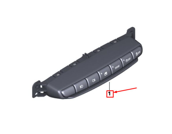 61319804915 - MINI COUNTRYMAN R60 Switch Unit Center Console 61319804915 NEW GENUINE