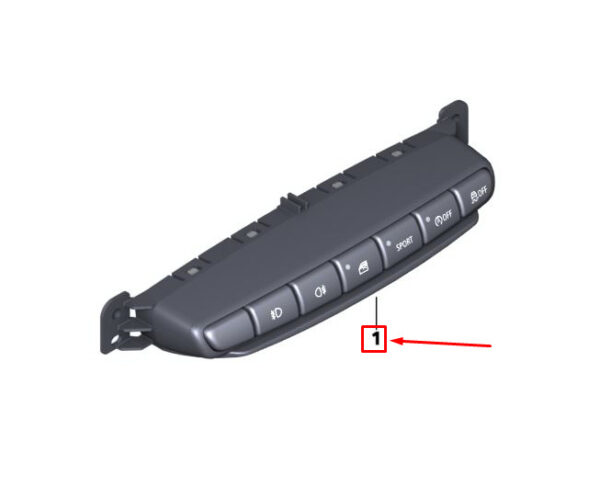 61319804921 - MINI COUNTRYMAN R60 Switch Unit Center Console 61319804921 NEW GENUINE