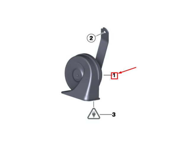 61337313625 - MINI CLUBMAN R55 Low Tone Horn Signal 7313625 61337313625 NEW GENUINE