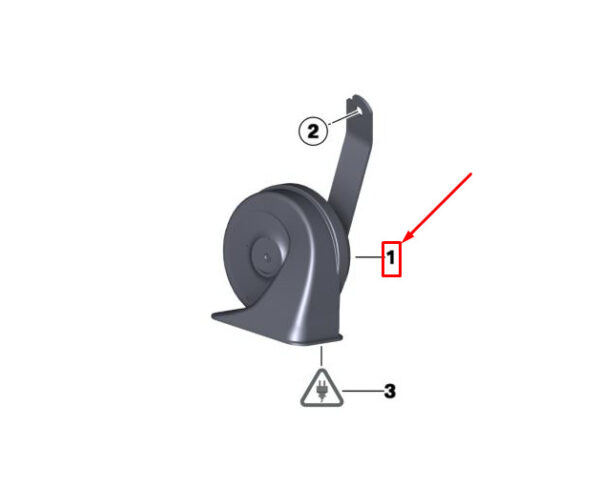 61339807173 - MINI COUNTRYMAN R60 HIGH HORN SIGNAL 61339807173 9807173 NEW GENUINE