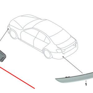 63147274521 - NEW LIGHT LEFT BMW HYBRID F30 F31 316D 316I 318D SIDE MARK 7274521 12-14