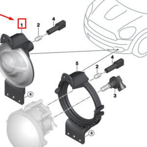 63179811755 - NEW MINI -LANDSMANN R60 FRONT FOG LIGHT 9811755 63179811755 GENUINE