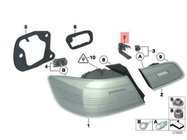 63217174413 - OEM BMW E92 COUPE E92N FIXING BOW LEFT 63217174413 GENUINE NEW