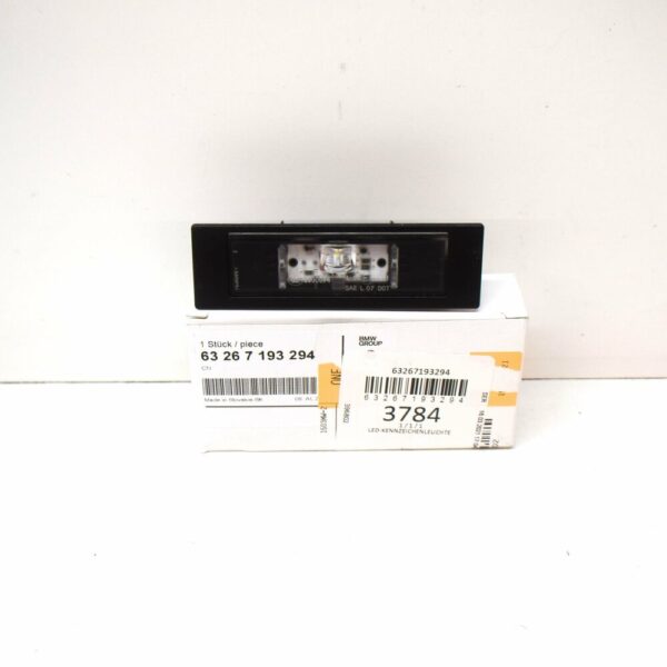 New Genuine BMW E81 E87 F20 F21 1 Series LED Number Plate Light 7193294