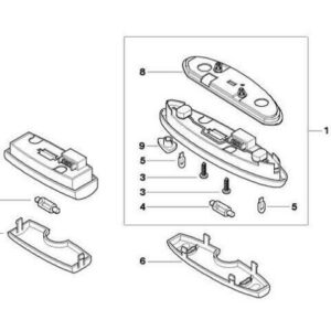 63316911982 - NEW INTERIOR VIEW LIGHT MINI COOPER ONE R50 R53 COOP.S JCW GP 63316911982