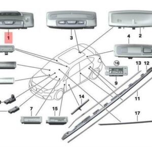 63319321054 - NEW INTERIOR LIGHT FRONT BMW X1 F39 F45 F46 F48 214D 216D 216I 63319321054 16-18