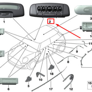 63319365100 - NEW MINI -LANDSMANN F60 FRONT REAR LIGHT 9365100 63319365100 GENUINE