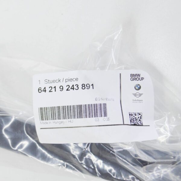 64219243891 - BMW 1 F20 heating exchanger return hose 64219243891 9243891 NEW REAL