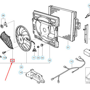 64548361937 - NEW BMW 5 E39 RADIATOR COOLING FAN UPPER PROTECTION GRILLE 64548361937 ORIGINAL