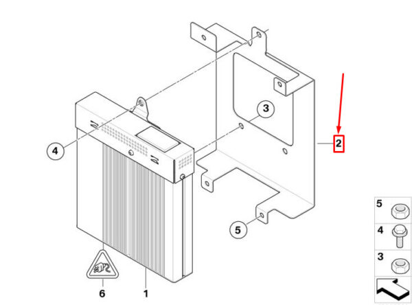 65126930053 - MINI CONVERTIBLE R52 RADIO AMPLIFIER HOLDER 65126930053 6930053 NEW GENUINE