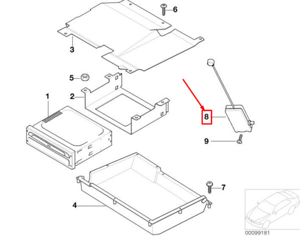 65501504068 - MINI CONVERTIBLE R52 BOOT LID ANTENNA AMPLIFIER 65501504068 NEW GENUINE