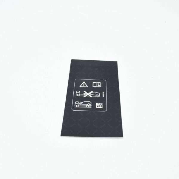 71228652135 - BMW 1 F20 front bumper tow label 71228652135 8652135 NEW