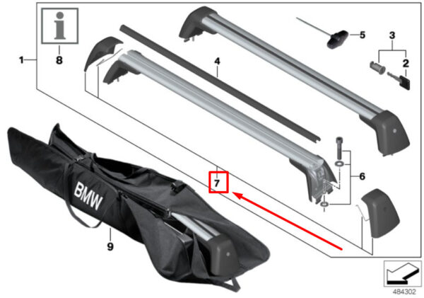 82792456534 - BMW 5 Series G30 protective caps incl. clip set 82792456534 2456534 NEW REAL