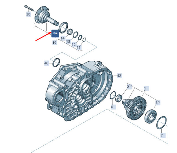 02Q409375A - NEW ŠKODA SUPERB MK3 DIFFERENT FLANGED SHAFT PROTECTION RING 02Q409375A ORIGINAL