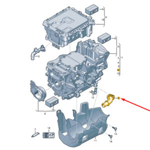 0EJ998312 - ŠKODA ENYAQ IV Outlet Coolant Connectors Repair Kit 0EJ998312 NEW ORIGINAL