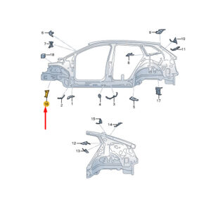 1EA864421 - ŠKODA ENYAQ IV noise insulation board front left inside 1EA864421 NEW ORIGINAL