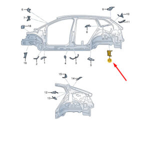 1EA864626 - ŠKODA ENYAQ IV noise insulation board rear right 1EA864626 NEW ORIGINAL
