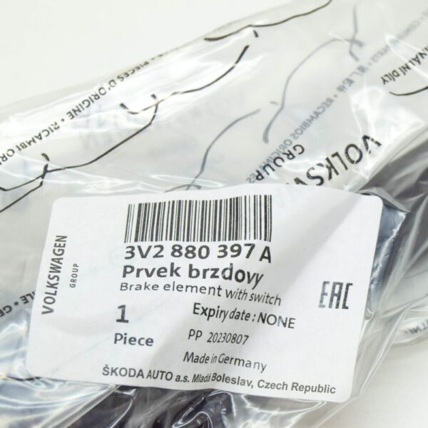 3V2880397A - ŠKODA SUPERB MK3 glove compartment brake element with switch RHD 3V2880397A NEW