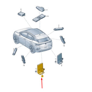 5LA035317A - Skoda Enyaq iV LTE Antenna Mount Right 5LA035317A NEW GENUINE