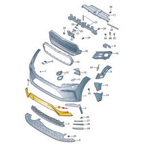 5LA853551GRU - SKODA ENYAQ iV Front Bumper Trim 5LA853551GRU NEW GENUINE