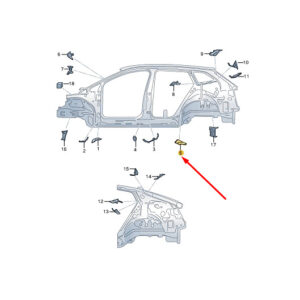 5LA864622 - ŠKODA ENYAQ IV noise insulation board rear right outside wheelbase 5LA864622 NEW
