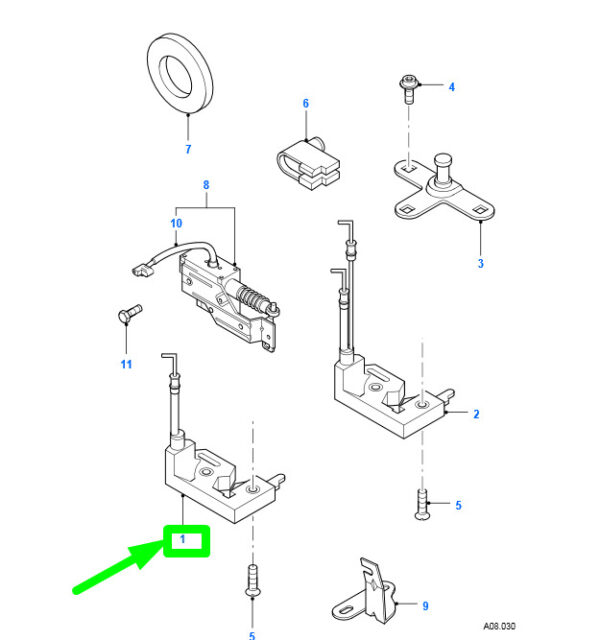 1025974 - FORD FIESTA BE91 MK4 TAILGATE LOCK 96FG-A43102-CC 1025974 NEW GENUINE