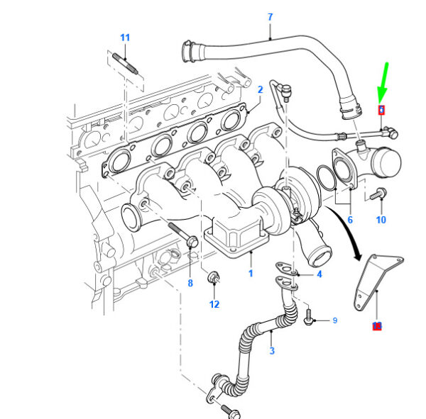 1328974 - NEW FORD TRANSIT MK3 OIL FEED PIPE 1328974 YC1Q-6K679-AM ORIGINAL