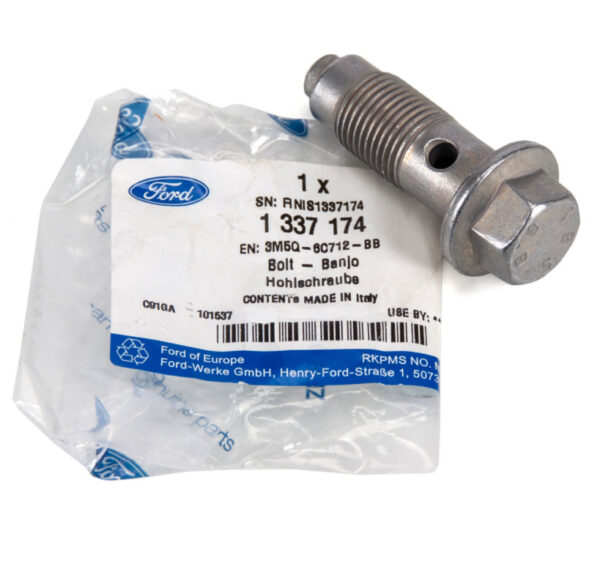 1337174 - NEW FORD MONDEO MK5 TURBO OIL LINE BANJO BOLT 3M5Q-6C712-BB 1337174 ORIGINAL