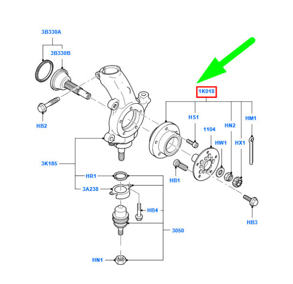 1377907 - NEW FORD TRANSIT MK3 FRONT WHEEL BEARING REPAIR KIT 1377907 ORIGINAL