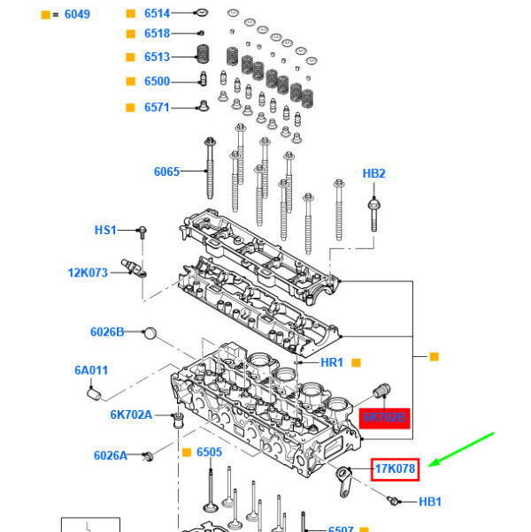 1477854 - NEW FORD FIESTA MK6 WT MOTOR LIFTING BRACKET 1477854 7V2Q-17K078-AB ORIGINAL