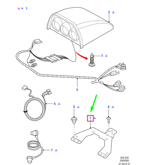 1502773 - NEW FORD RANGER MK2 INSTRUMENT COMBINATION MOUNT 1502773 6M3J-10845-AD ORIGINAL