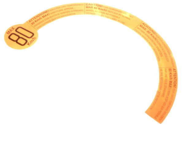 1564875 - NEW FORD KA MK2 TIRE PRESSURE INSTRUCTION STICKER 1564875 9S51-1A479-AA ORIGINAL