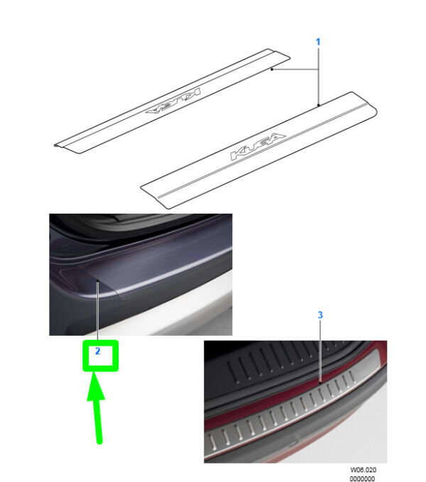 1565625 - NEW FORD KUGA C394 MK1 REAR BUMPER PROTECTION FOIL 1565625 ORIGINAL