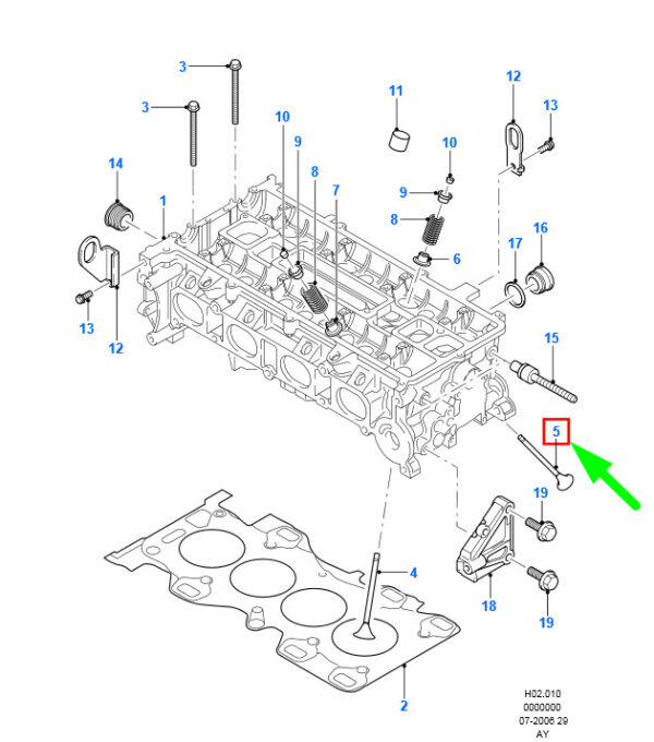 1675265 - NEW FORD MONDEO MK3 EXHAUST VALVE 1S7G-6505-D7F 1675265 ORIGINAL