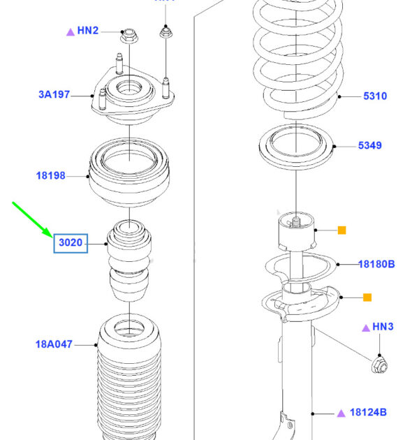 1695065 - NEW FORD FUSION MK1 FRONT SUSPENSION SHOCK ABSORBERS 1695065 5N11-3K100-AA