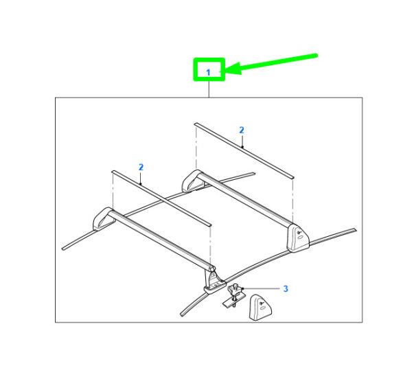 1718804 - NEW FORD FIESTA WT MK6 ROOF RAILS RACK KIT ASSY 1718804 AM8A6J-46002-AC ORIGINAL