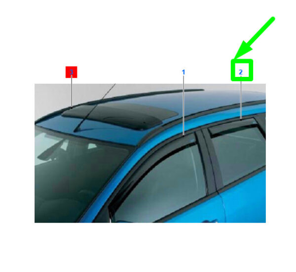 1741269 - NEW FORD FOCUS C346 MK3 REAR SIDE WINDOW AIR DEFLECTOR 1741269 ORIGINAL