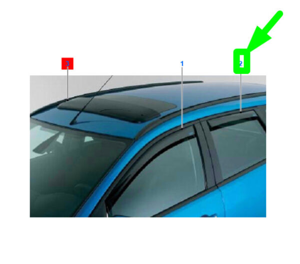 1741271 - FORD FOCUS ESTATE C346 MK3 REAR WINDOW WIND DEFLECTOR KIT 1741271 NEW GENUINE