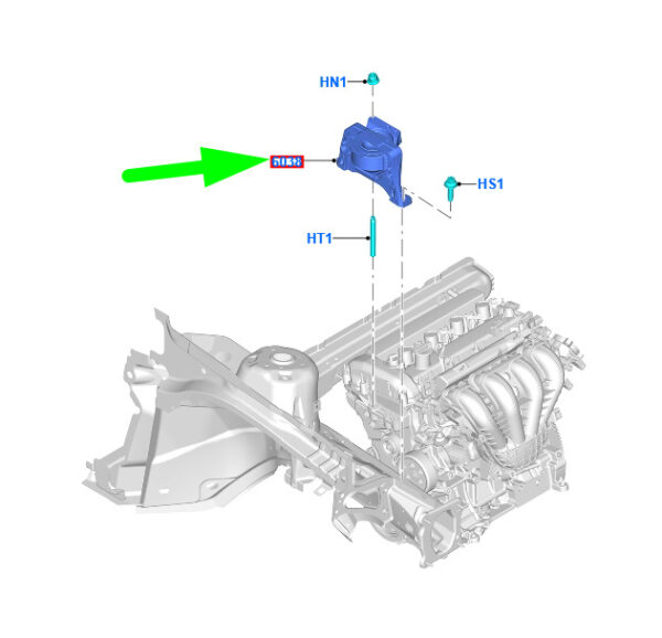 1742410 - NEW FORD KUGA C520 MK2 ENGINE SUPPORT INSULATOR BV61-6F012-DC 1742410 GENUINE