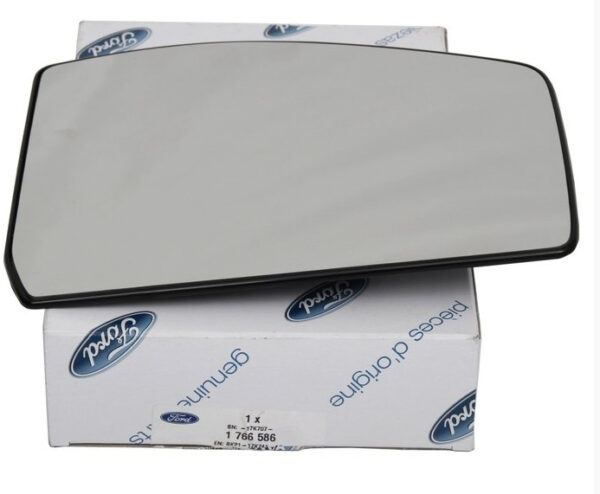 1766586 - NEW FORD TOURNEO CUSTOM FRONT LEFT DOOR MIRROR GLASS 1766586 ORIGINAL