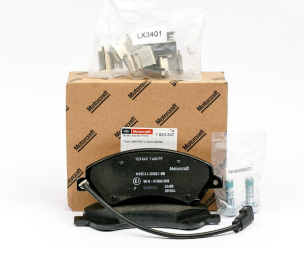 1824347 - NEW FORD TRANSIT MK3 FRONT WHEEL BRAKE PAD SET ME6C1J-2K021-BB 1824347 ORIGINAL