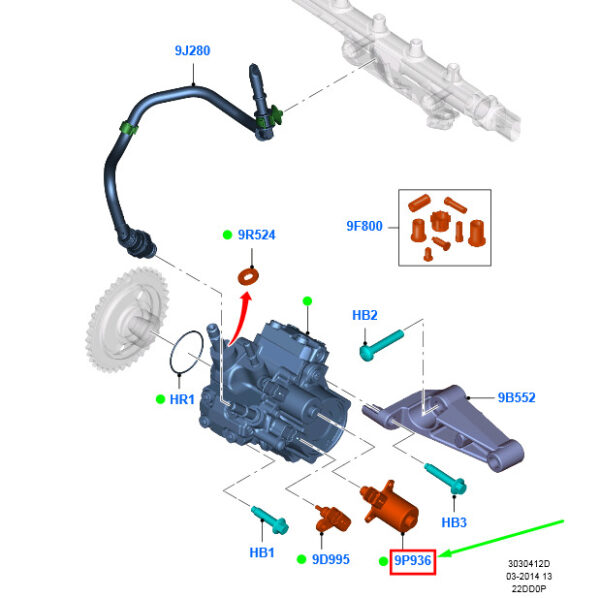 1881198 - NEW FORD TRANSIT MK4 FUEL VAPOUR VALVE ASSY 1881198 FB3Q-9358-AA ORIGINAL