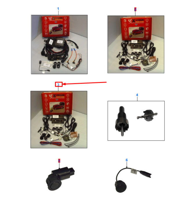 1935216 - NEW FORD FOCUS C519 MK4 REAR PARKING DISTANCE CONTROL SENSOR KIT 1935216