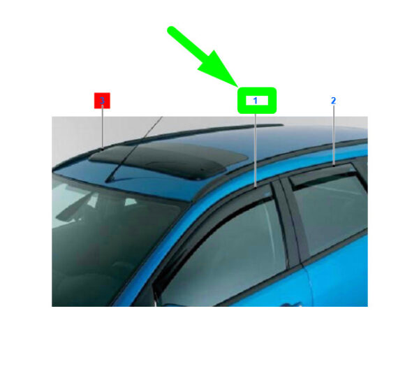 2104461 - NEW FORD FOCUS C346 MK3 FRONT SIDE WINDOW AIR DEFLECTOR KIT 2104461 ORIGINAL