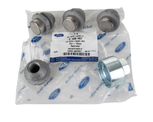 2108467 - NEW FORD S-MAX MK2 WHEEL LOCKING NUT KIT ACPA-1A043-BXB 2108467 ORIGINAL