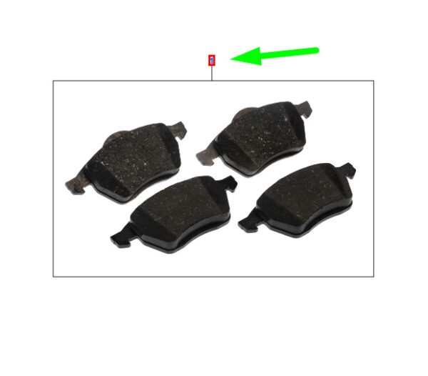 2177227 - NEW FORD TRANSIT CONNECT MK1 FRONT WHEEL BRAKE PAD SET 2177227 ORIGINAL