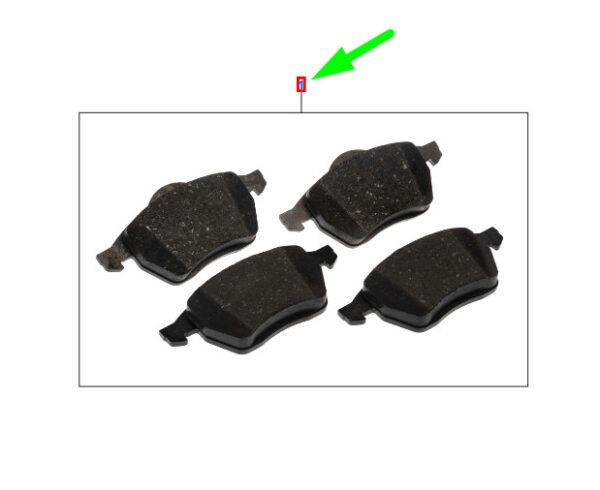 2177229 - NEW FORD TRANSIT CONNECT MK1 REAR WHEEL BRAKE PAD SET 2177229 ORIGINAL