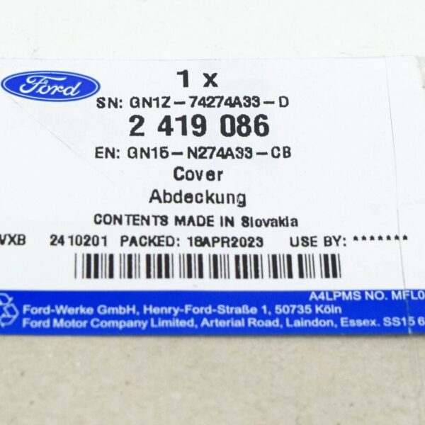 2419086 - FORD ECOSPORT MK2 BK Rear Left Door Triangle Cover 2419086 NEW GENUINE