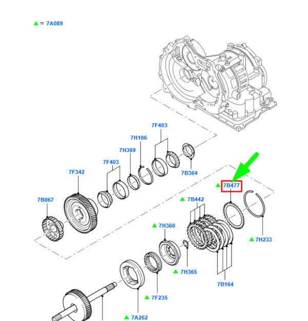 3045486 - FORD FOCUS MK2 Gearbox Clutch Drive Plate 3045486 XS4P-7B477-AB NEW GENUINE