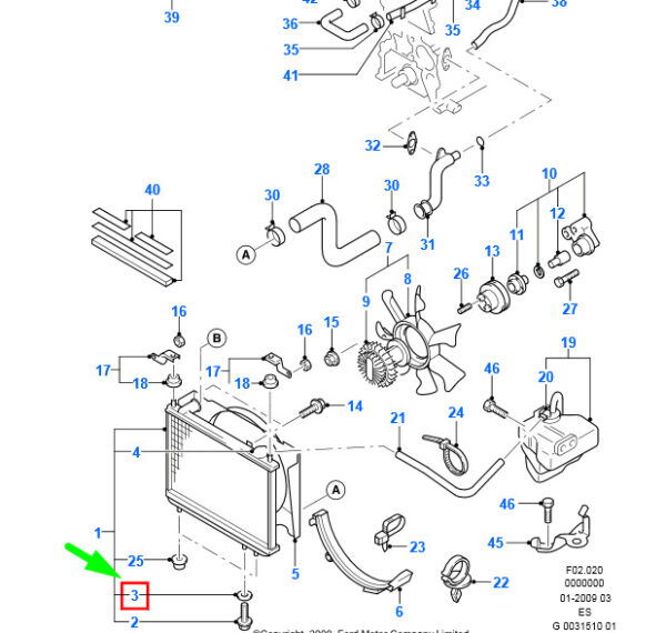 3599732 - NEW FORD RANGER MK2 COOLER DRAIN SCREW SEAL 3599732 XM34-8B286-AA